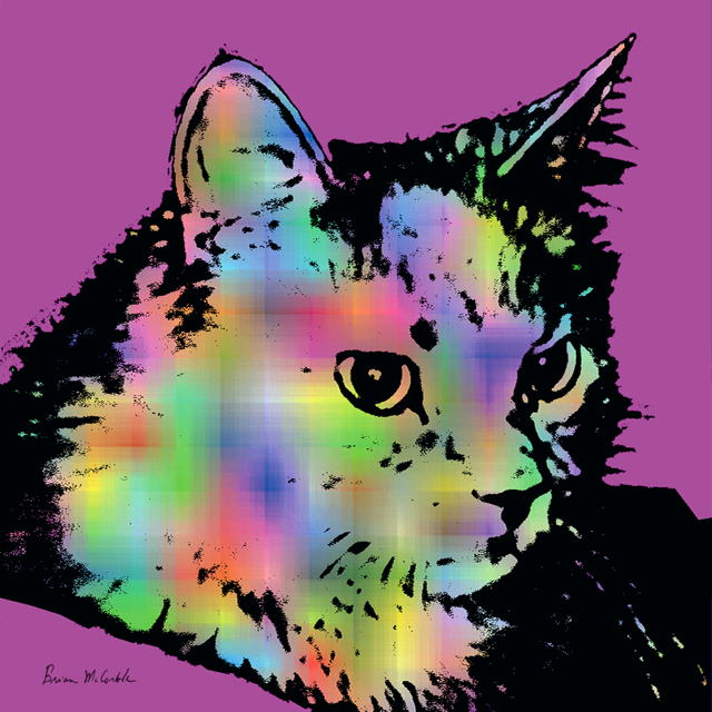(image for) Fluffy rainbow purple